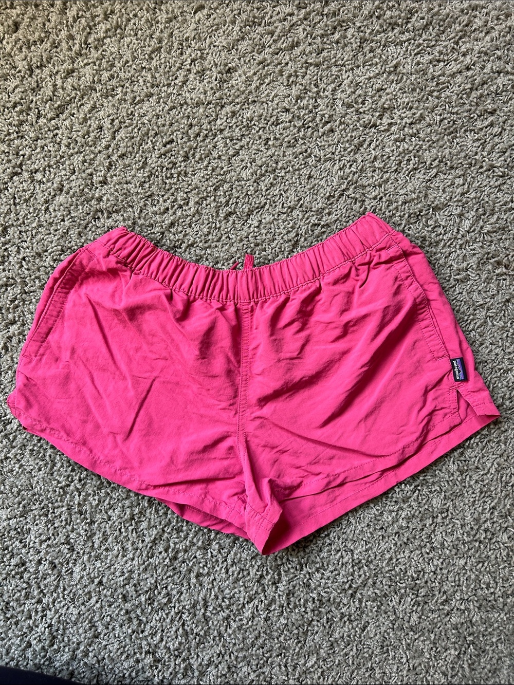 Patagonia Hot Pink Women's Elastic Waist Athletic Shorts